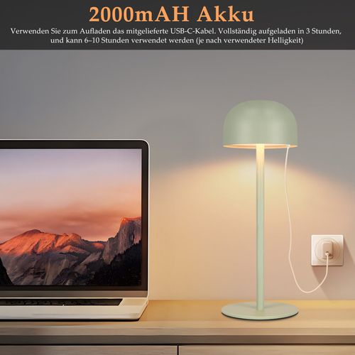 Lampe De Table LED Sans Fil, Lot De 2 : Lampe De Table Tactile à Intensité Variable