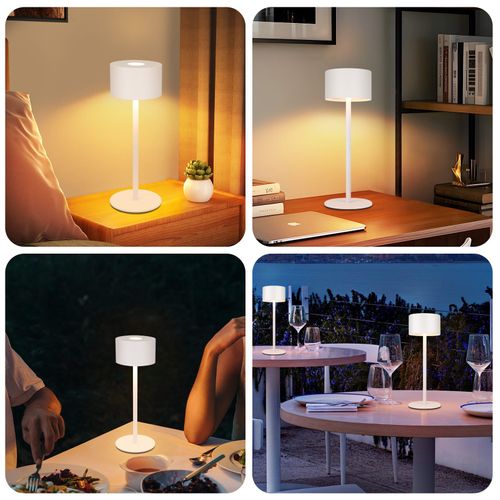 Lampe De Table LED Sans Fil, Lot De 2 : Lampe De Table Tactile à Intensité Variable
