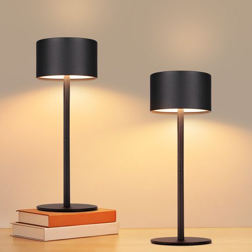 Lampe De Table LED Sans Fil, Lot De 2 : Lampe De Table Tactile à Intensité Variable
