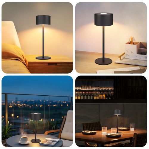 Lampe De Table LED Sans Fil, Lot De 2 : Lampe De Table Tactile à Intensité Variable