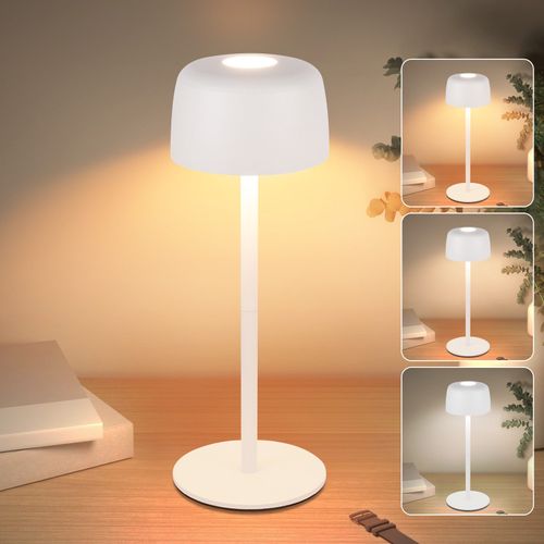 Lampe De Table LED Sans Fil, Lampe De Chevet à Réglage Continu Avec Batterie