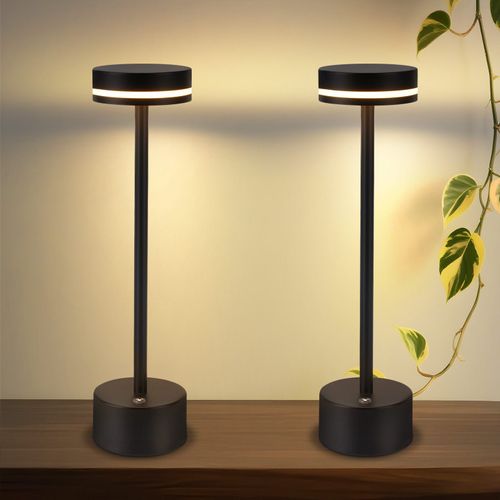 Lampe De Table LED à Piles, Sans Fil, à Intensité Variable, Rechargeable Par USB-c