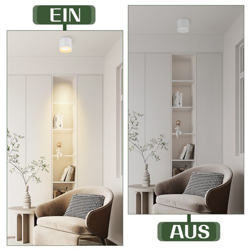 Spot LED En Saillie  Spot En Saillie Blanc Spot De Plafond Rond 5w Spot En Saillie Gx53