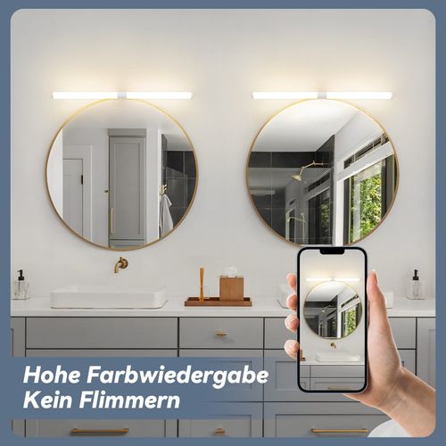 Lampe De Miroir De Salle De Bain LED 8w 60cm Lampe De Salle De Bain Murale