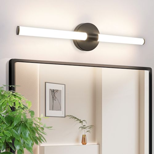 Applique Murale De Salle De Bain  LED 60 Cm, 8 W, Noire, 4 000 K, Ip44