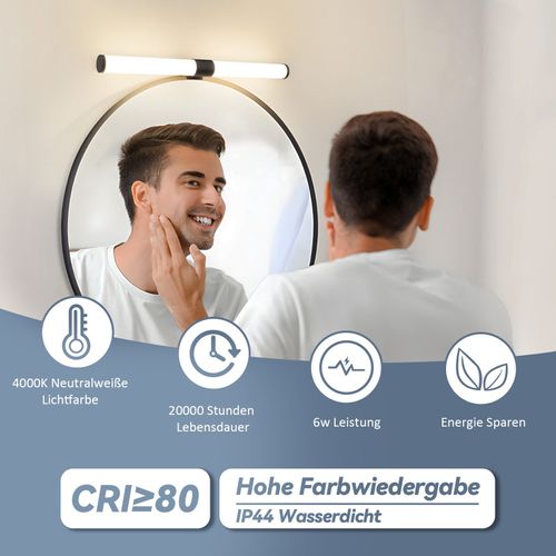 Lampe De Miroir De Salle De Bain  LED - 40 Cm, 6 W, Ip44, 4 000 K