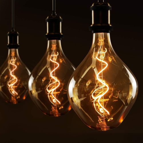 1 Ampoule LED Grande Taille E27 3 W, Lampe à Incandescence Irrégulière De Forme Inhabituelle