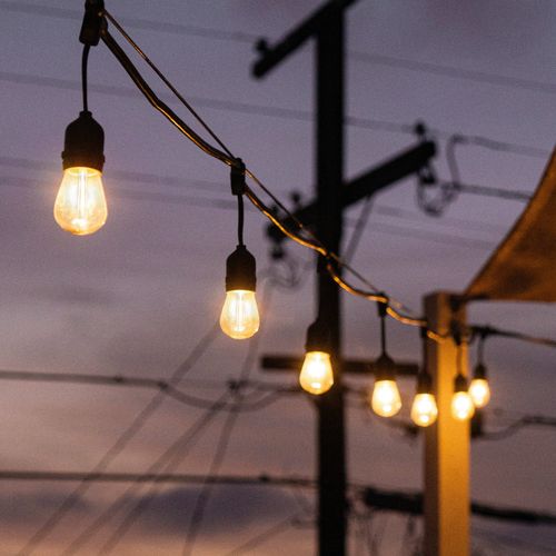 Guirlande Lumineuse LED Extérieur 15m Lumière De Jardin Ip65 Étanche 16 Ampoules