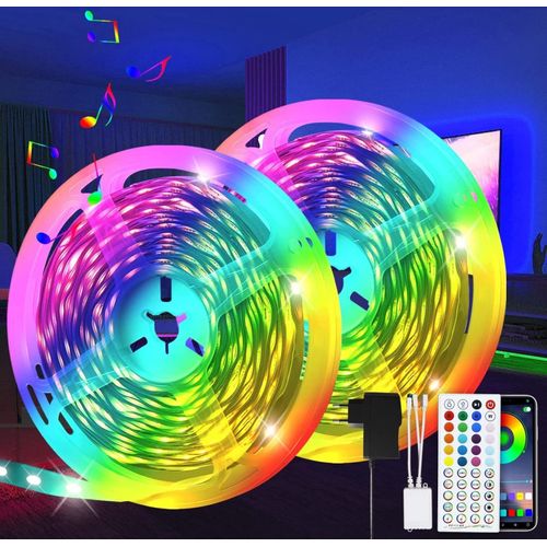 Bande LED 20 M Ruban LED Autocollant Pour Décoration De Fête De Jeu Bande Rvb Éclairage De Fond TV