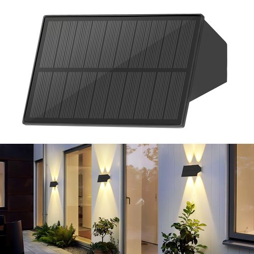 Applique Murale Solaire D'extérieur  Appliques Murales Extérieures Étanches Blanc Chaud Appliques