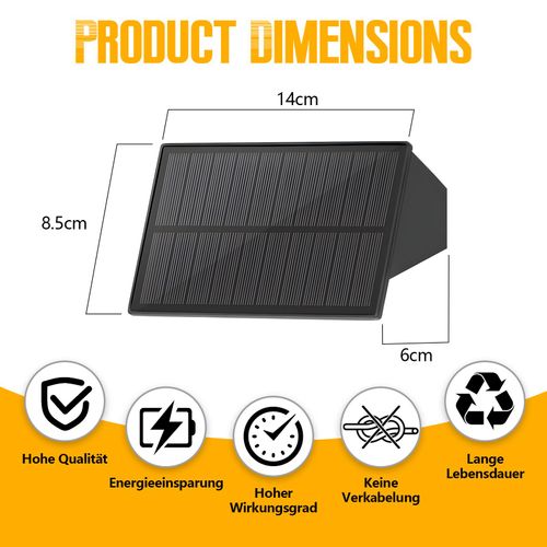 Applique Murale Solaire D'extérieur  Appliques Murales Extérieures Étanches Blanc Chaud Appliques