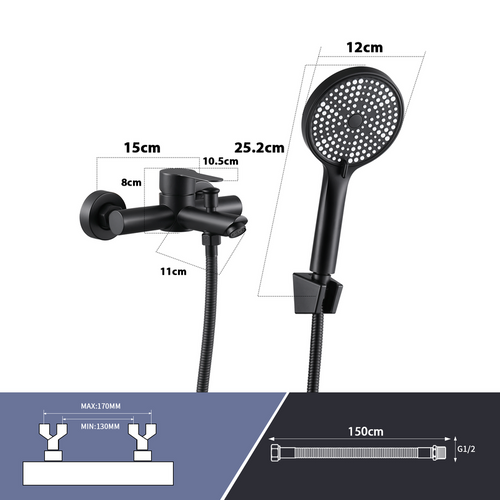 Robinet De Baignoire - Noir