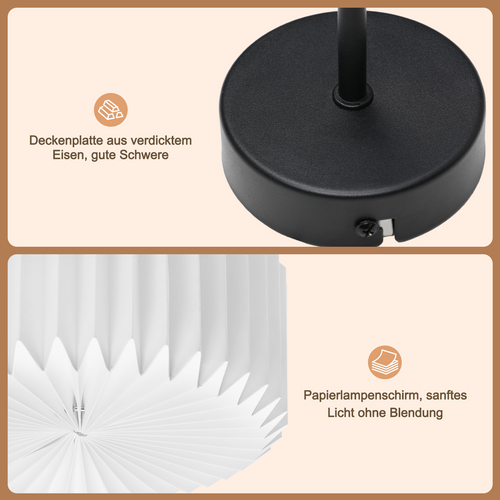 Plafonnier Salon Plafonnier Vintage - Lampe De Cuisine Blanche Abat-jour Papier Design G9