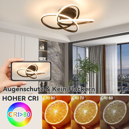 Plafonnier LED Pour Chambre à Coucher - 28 W, 3 000 K, Blanc Chaud, Lampe De Couloir