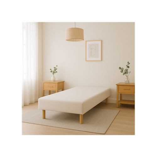 Sommier Tapissier Blanc 90x200 Fabrication Française Artisanale