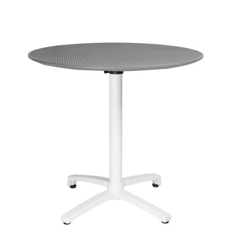 Table Pliante En Polypropylène Ø 800 Mm Gris Foncé -