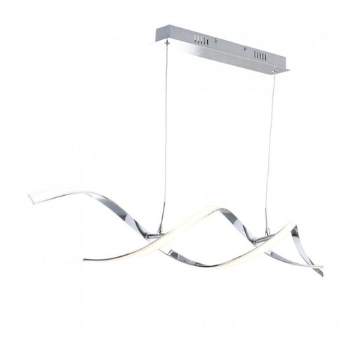 Suspension LED Double Barres Ondulées 110 Cm - Galba