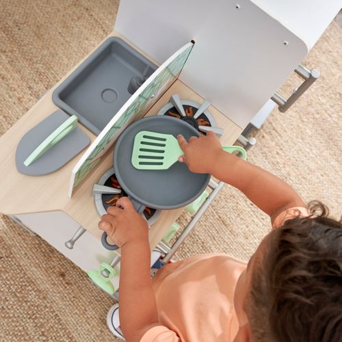 Cuisine Et Buanderie 2-en-1 Pour Enfants - 10 Accessoires Inclus