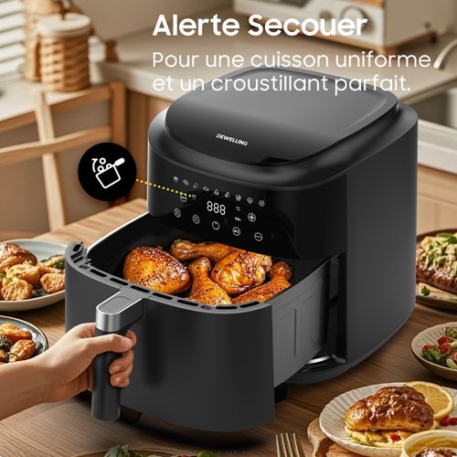Friteuse à Air Chaud Af80d10-1, 9l Airfryer, 9 Programmes, 2350w