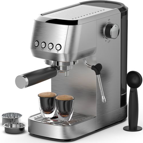 Machine à Café Expresso à Porte-filtre 20 Bars, Petite Machine à Café Cm1662, 1.3l