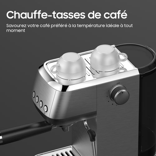 Machine à Café Expresso à Porte-filtre 20 Bars, Petite Machine à Café Cm1662, 1.3l