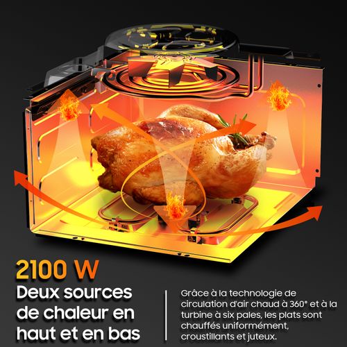 Air Fryer XXL 101duw Friteuse Sans Huile 8l, 2100w