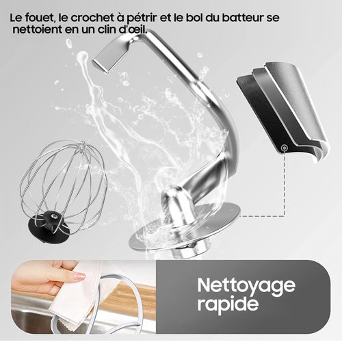 Robot Pâtissier 6L Batteurs Sur Socle 1500w