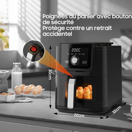 Friteuse à Air Chaud Aft5017o 5.5l, Friteuse Sans Huile Xl, Recettes