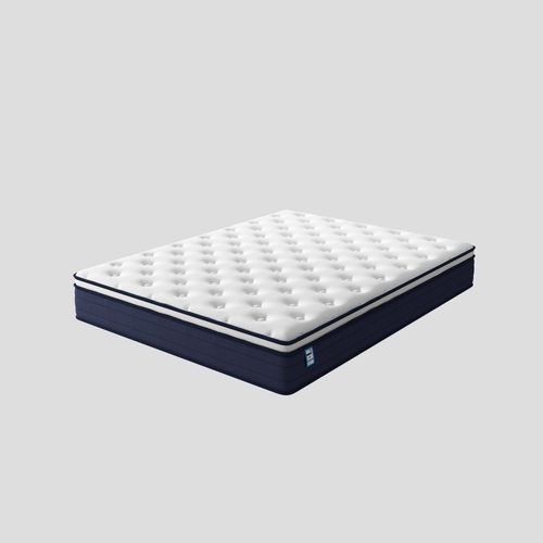 Ensemble 140x190cm Matelas à Ressorts + Sommier Avec Lattes Larges, Epaisseur Du Matelas 25cm