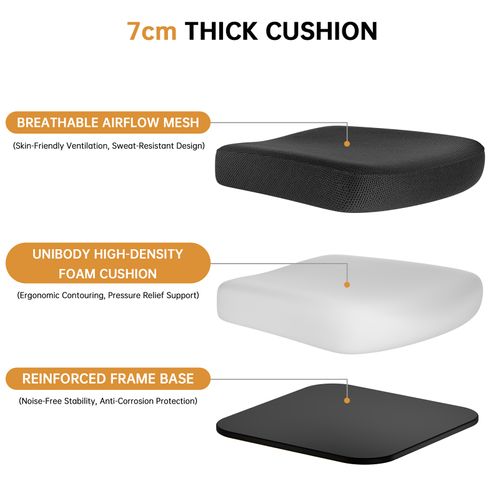 Fauteuil Gaming Ergonomique Avec Appui-tête, Accoudoirs Et Hauteur Réglables - Noir