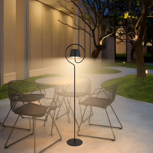 Lampadaire LED Solaire 120cm, Dimmable, Sans Fil, Hauteur Réglable.