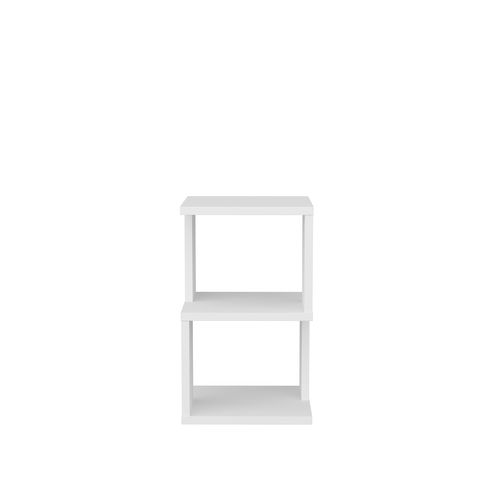 Table De Chevet Carter , Etagères Ouvertes, Table D`appoint (blanc)