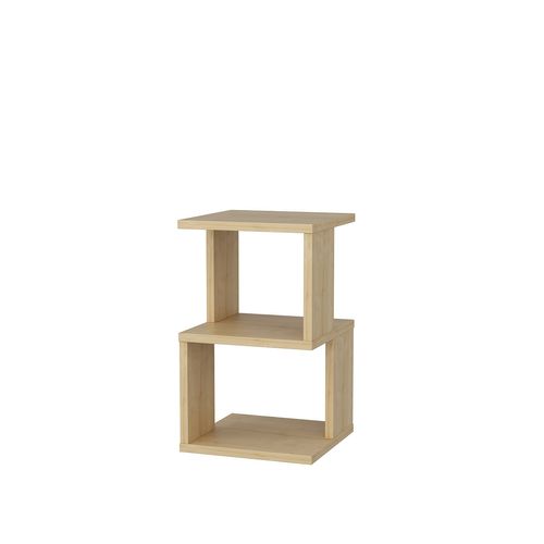 Table De Chevet Carter , Etagères Ouvertes, Table D'appoint (chêne)