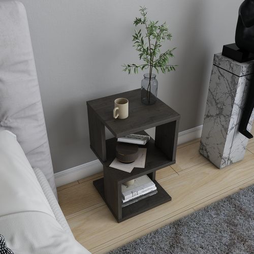 Table De Chevet Carter , Etagères Ouvertes, Table D'appoint (wenge)