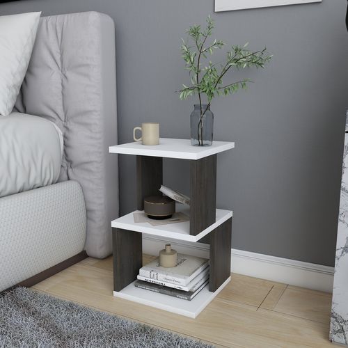 Table De Chevet Carter  - Etagères Ouvertes - Table D'appoint