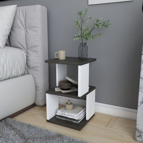 Table De Chevet Carter  - Etagères Ouvertes - Table D'appoint