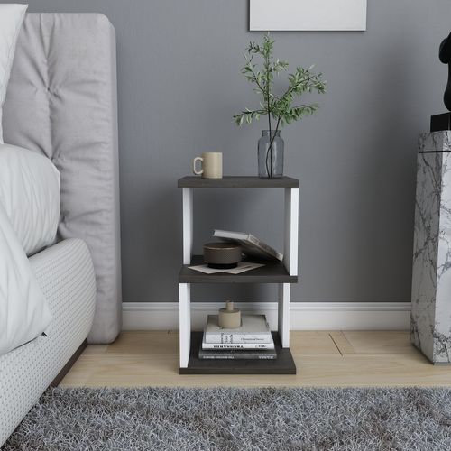 Table De Chevet Carter  - Etagères Ouvertes - Table D'appoint