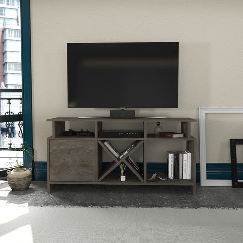 Auburn TV Meuble TV 120 Cm Pour Les TVs 55" - Niches Et Armoire (wenge)