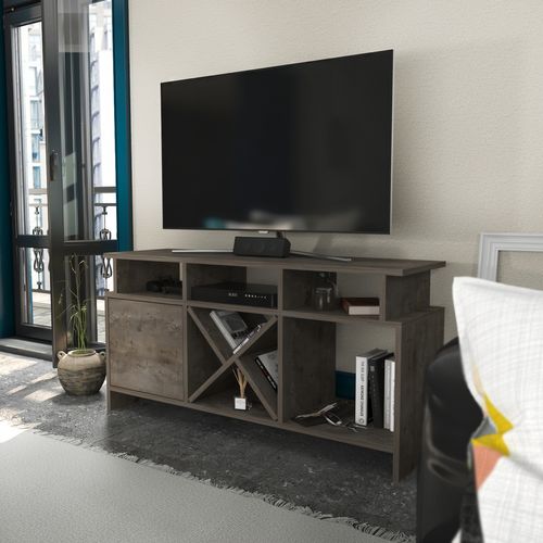 Auburn TV Meuble TV 120 Cm Pour Les TVs 55" - Niches Et Armoire (wenge)