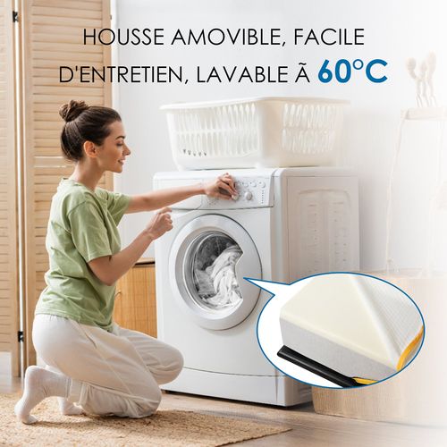 Ensemble Matelas Mousse 90x190 cm Epaisseur 17 Cm + Sommier à Lattes