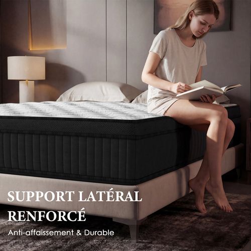 Matelas Ressorts 140x190 Cm Accueil Mémoire De Forme Épaisseur 25 Cm