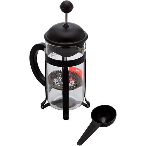 Cafetiere à Piston - Java - Monture Et Couvercle En Plastique - 8 Tasses - 1 L - Noir