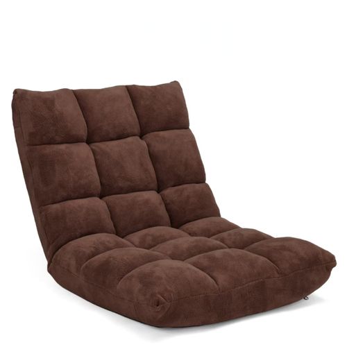 Canapé Paresseux Tatami Pliable Chaise De Plancher Coussin De Chaise,105 X 57 X 15 Cm (café)