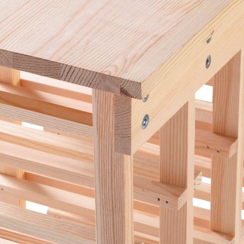 Étagère à Vin Casier à 44 Bouteilles 46,5 X 27,5 X 113 Cm