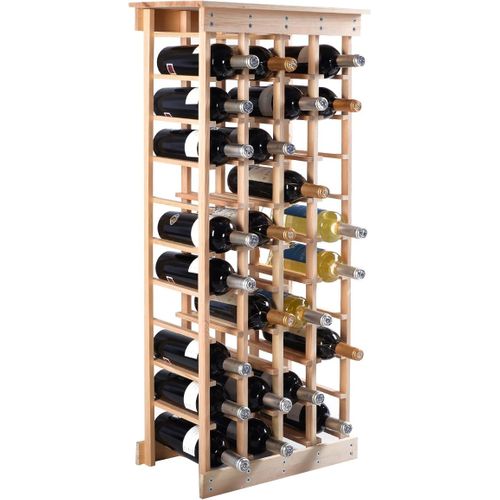 Étagère à Vin Casier à 44 Bouteilles 46,5 X 27,5 X 113 Cm