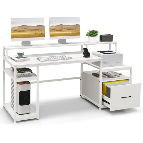 Bureau D ordinateur Avec tag re Pour Moniteur Poste De Travail bureau-d-ordinateur-avec-tag-re-pour-moniteur-poste-de-travail