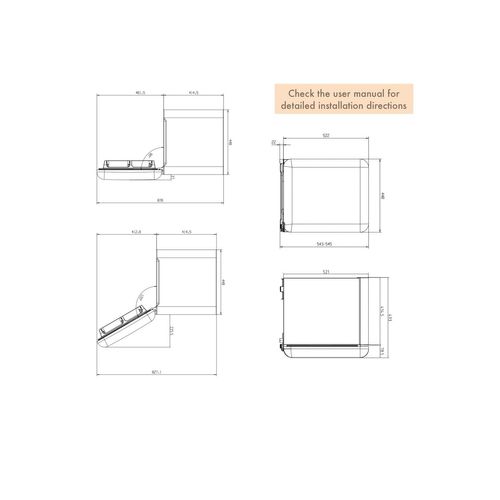 Chatel Mini Cube Réfrigérateur Rétro Vert 46 litres Linarie Avec Congélateur Intégré LK48MBGREEN