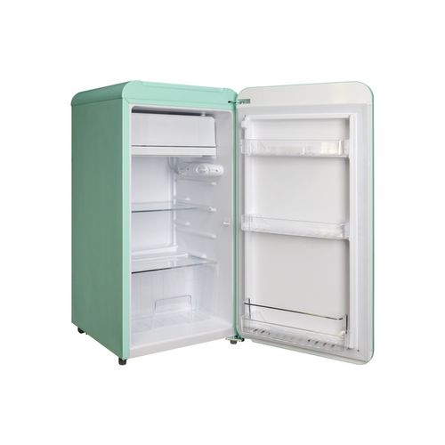 Réfrigérateur Table Top Rétro 91l Vert Avec Compartiment Congélateur Intégré Lk90ttgreen