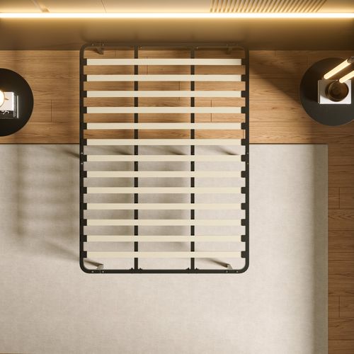 Cadre De Lit 140 X 190 Cm, Hauteur 29cm, Équipé De 8 Pieds.