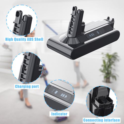 Batterie Pour Dyson Aspirateurs V10 Sv12, 3900mah